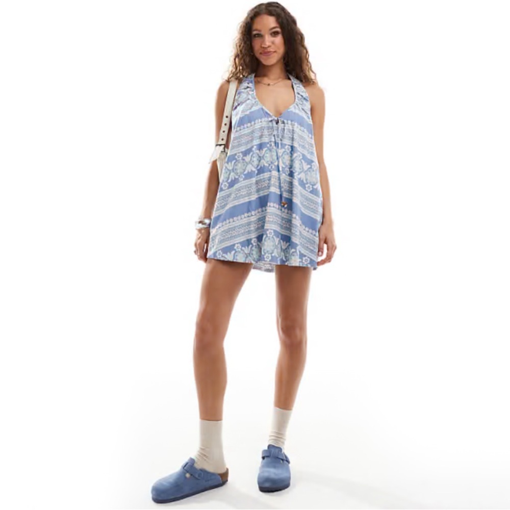 Free People Women's Fisher V-Neck Sleeveless Mini Dress - Picture 4 of 10